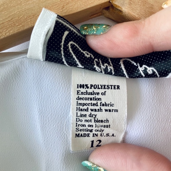 Vintage Boat Neck Blouse - Picture 7 of 8